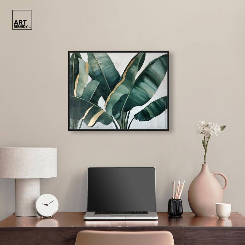 Jungle Jewel Jade I Canvas by Art Remedy