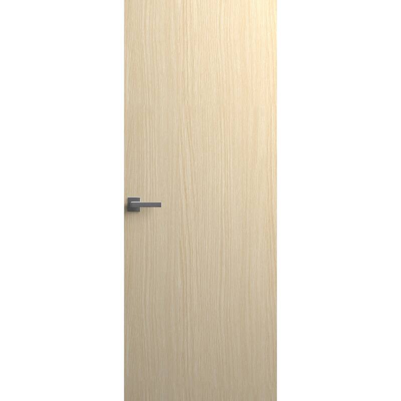 Solid Hidden Door with Handle Planum 0010 Light Oak - Silver - 28x84 Right-Hand/Outswing