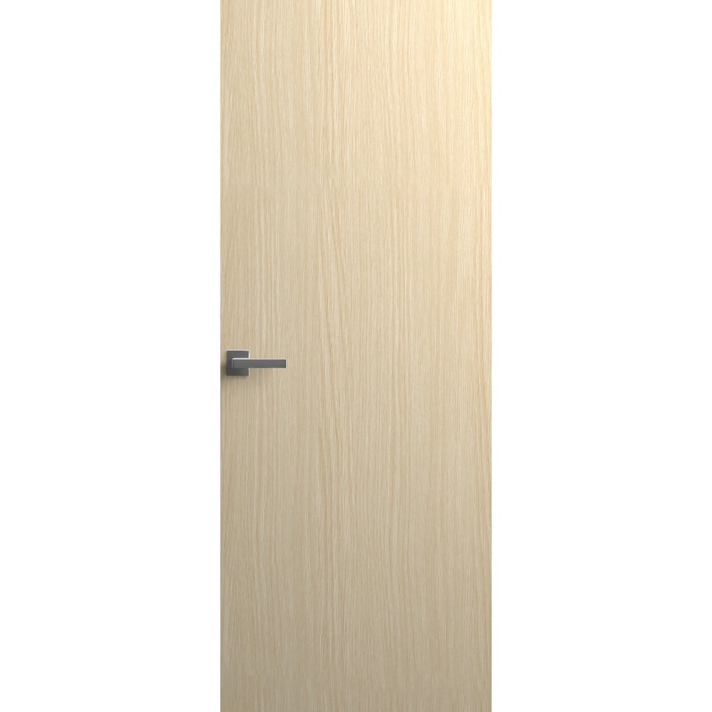Solid Hidden Door with Handle Planum 0010 Light Oak