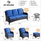 preview thumbnail 37 of 35, OVIOS 8-Piece Wicker Swivel Chair Patio Conversation Set