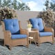 Option Yellow Wicker / Blue Cusion