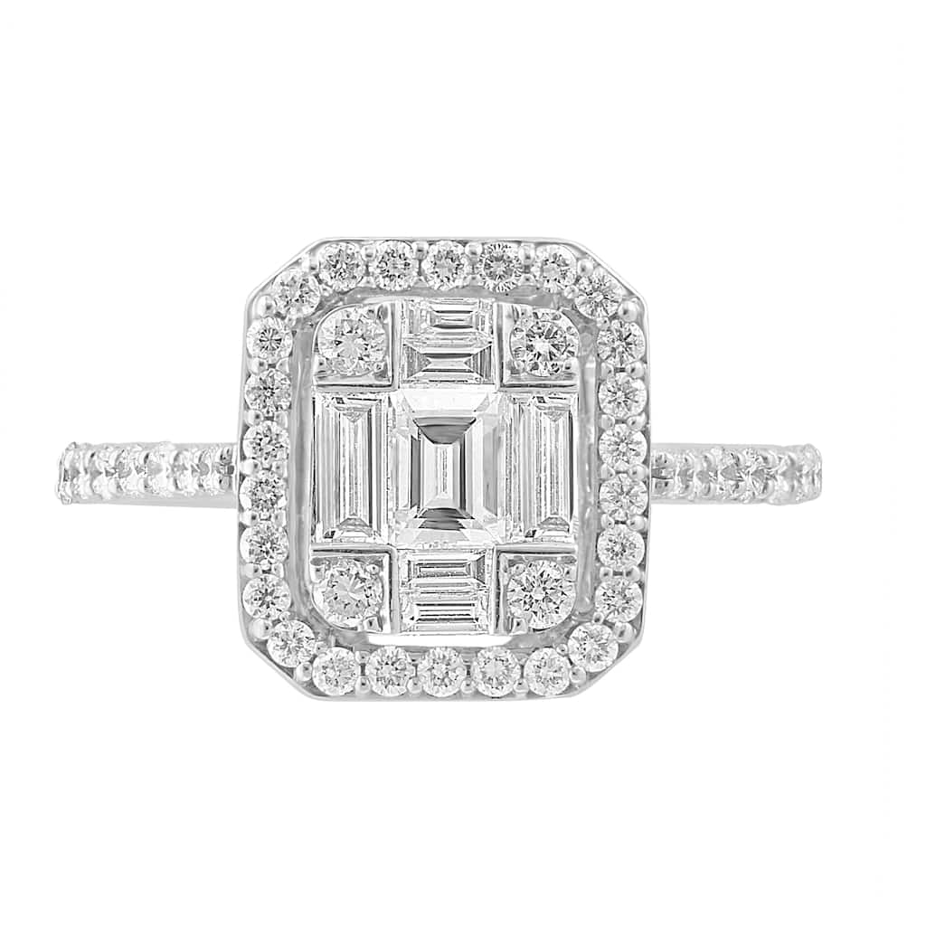 Effy Women's 14K White Gold Diamond Ring