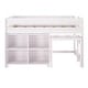 preview thumbnail 7 of 15, Max and Lily Farmhouse Twin-Size Low Loft with 4-Shelf Bookcase and Desk