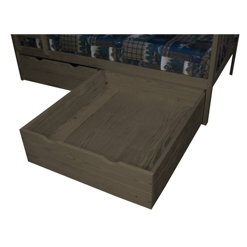 Pine 2 Piece Twin Drawers - Homestead Stain