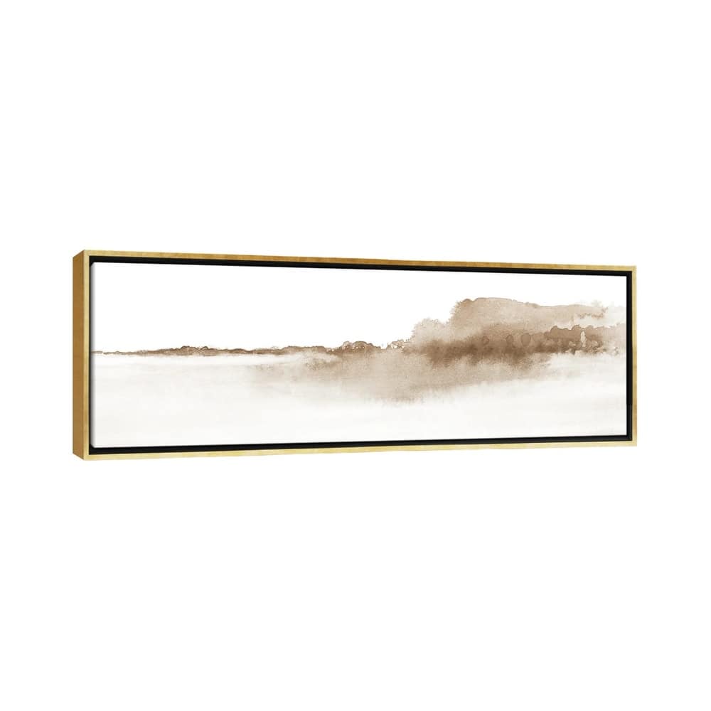 iCanvas "Watercolor Landscape XVI - Panoramic" by Nouveau Prints Framed Canvas Print