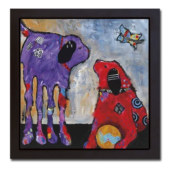 Play Day by Jenny Foster Black Floater Framed Canvas Art (20 in x 20 in). Opens flyout.