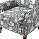 HULALA HOME Nailhead Trim Traditional Accent Armchair with Rolled Arms