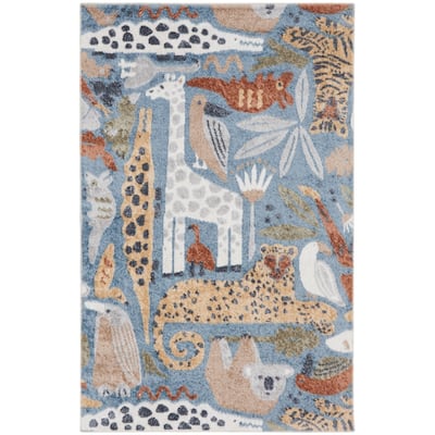 Nourison Astra Machine Washable Animal Print Area Rug