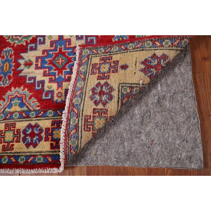 Red Kazak Oriental Foyer Rug Handmade Foyer Wool Carpet - 2'8" x 3'11"