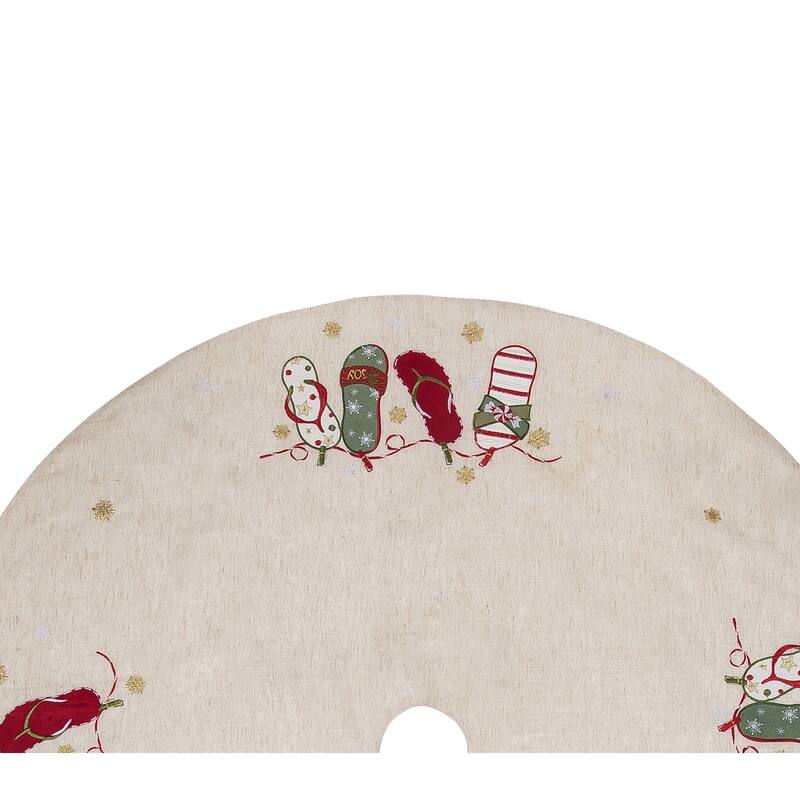 Flip Flop Christmas Tree Skirt