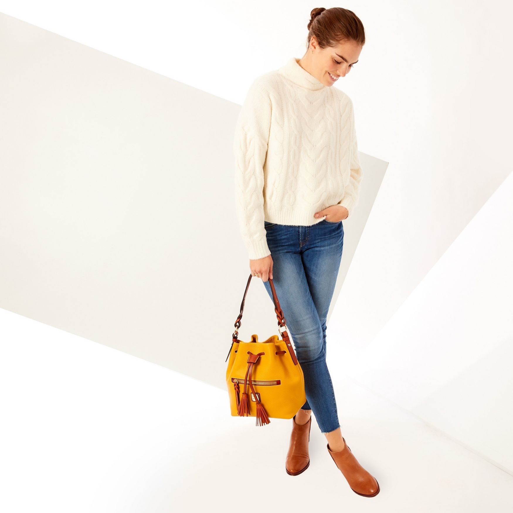 Pebble grain small drawstring hotsell