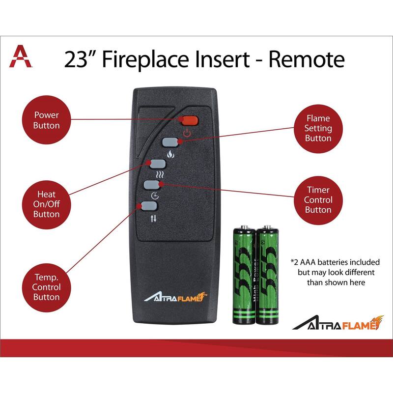Roomfitters Wildwood Fireplace TV Stand for TVs up to 60 Inches, Electric Insert with Remote, Gray Finish