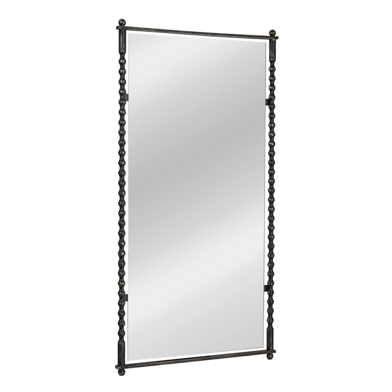 Cast Metal Framed Tall Wall Mirror