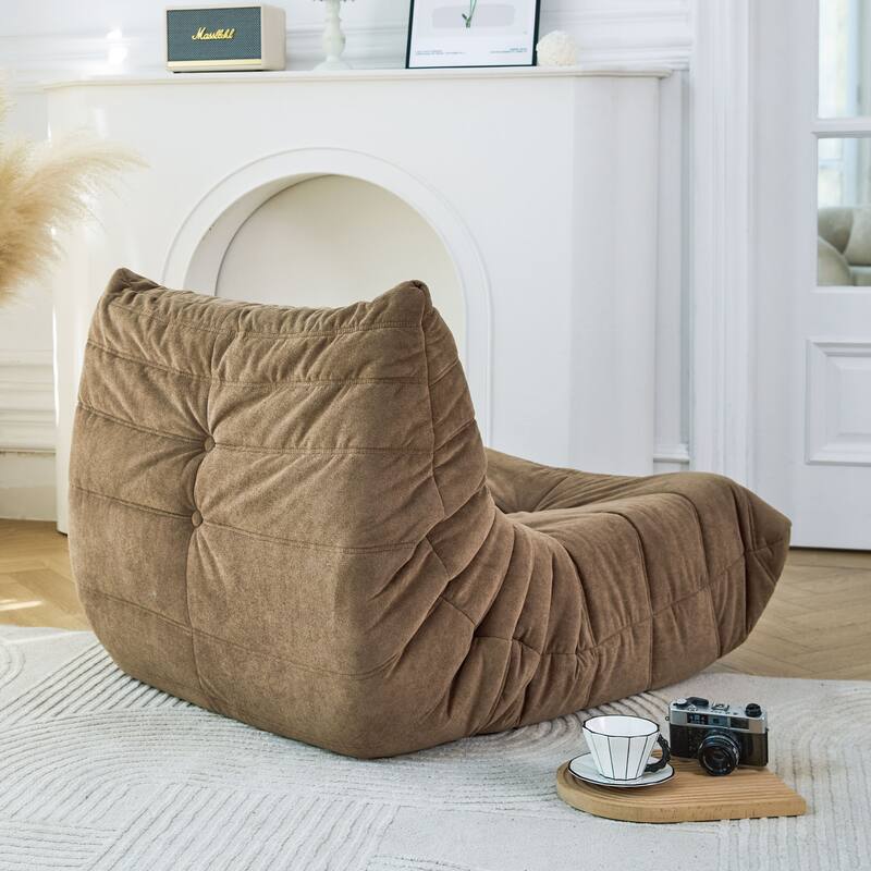 Ergonomic Design Stable Bean Bag Sofa,Armless Floor sofa Bean Bag Chair for Adults Fireside Bean Bag Lounger Memory Foam Chair