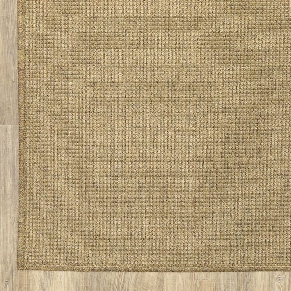 Veranda Solid Tan Indoor Outdoor Area Rug On Sale Overstock 7521436 3 7 X 5 6 Natural