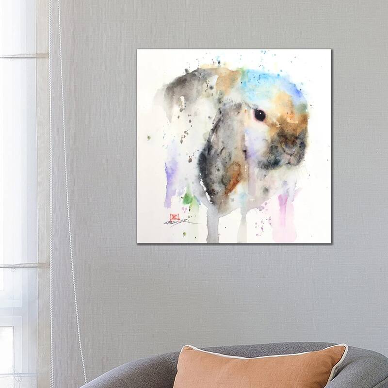 iCanvas "Rabbit" by Dean Crouser Canvas Print - 26x26x1.5