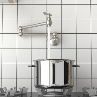 Clihome Traditional Wall Mounted Kitchen Pot Filler Faucet