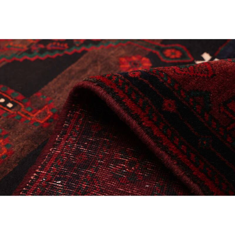 ECARPETGALLERY Hand-knotted Konya Anatolian Black, Red Wool Rug - 5'1 x 12'7