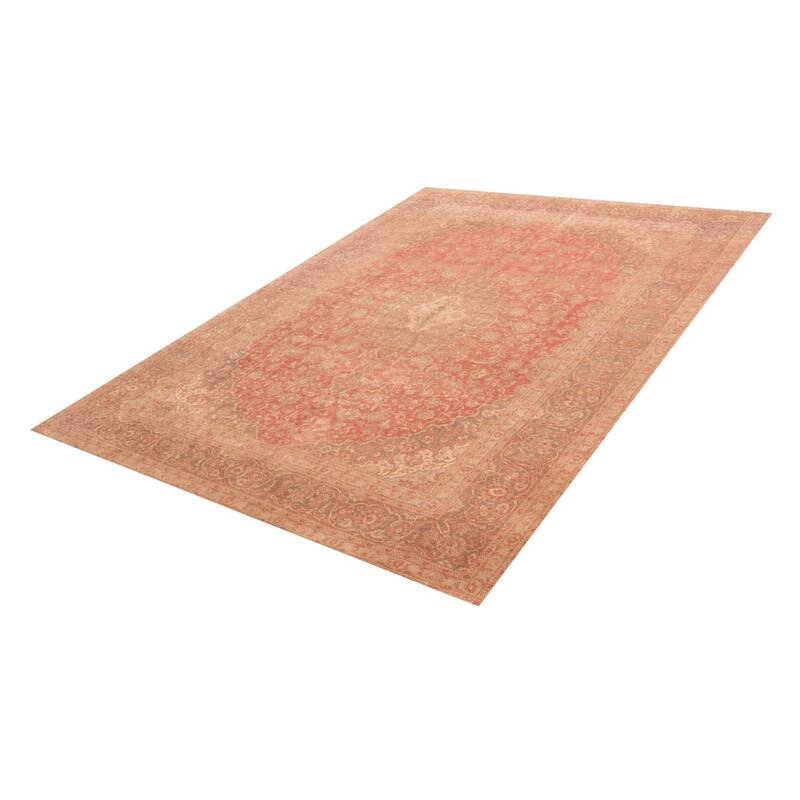 ECARPETGALLERY Hand-knotted Antalya Vintage Red Wool Rug - 9'8 x 13'2