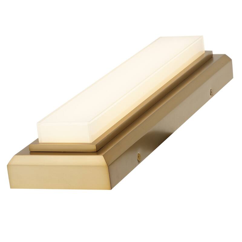 Purity 18" Antique Brass LED Bathroom Vanity Light