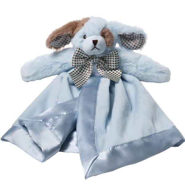 slide 2 of 6, Bearington Baby Waggles 15" Blue Puppy Dog Snuggler