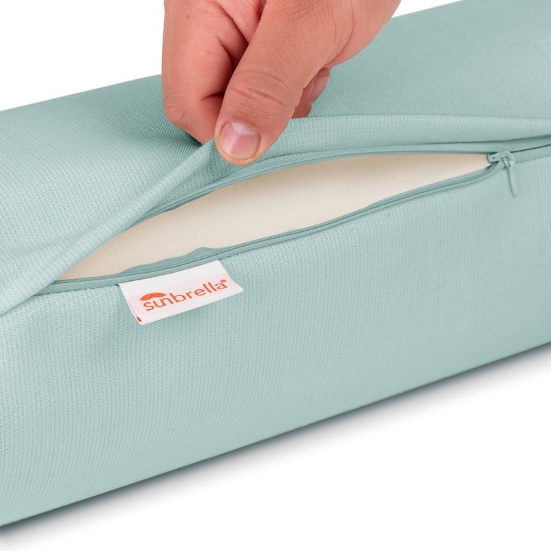 Austin Horn Classics Sunbrella Zippered Neck Roll Bolster (set of 2)