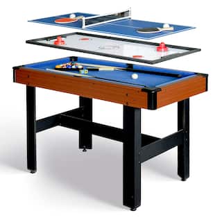 Hathaway Triad 48-inch 3-in-1 Multi Combo Game Room Table, Air Hockey, Table Tennis, Billiards Pool