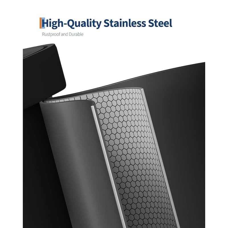 21 Gal Step-on Stainless Steel Trash Can with Soft-Close Lid for Home, Kitchen, Office