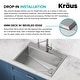 preview thumbnail 7 of 150, KRAUS Kore Workstation Drop-In Stainless Steel Kitchen Sink