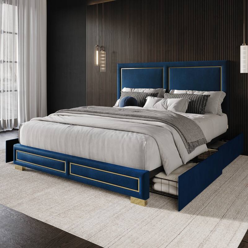 Jasper Upholstered Storage Platform Bed