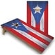 preview thumbnail 1 of 4, Solid Wood Cornhole Boards - Puerto Rico Flag Design Premium 2x4 (24" x 48") - Include ALL Accessories