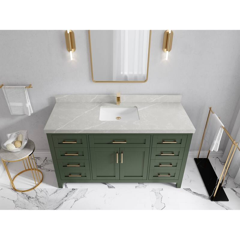 Willow Collections 60 in. W x 22 in. D Cambridge Single Sink Bathroom Vanity with Countertop