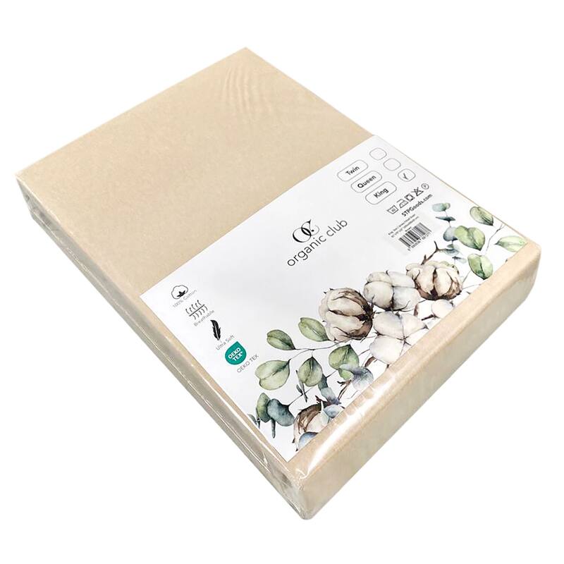 OrganicClub Ultra Soft Cotton Fitted Sheet