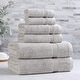 preview thumbnail 84 of 188, Superior 100% Egyptian Cotton 6-Piece Towel Set Luxury, Soft & Absorbent 6-Piece - Silver