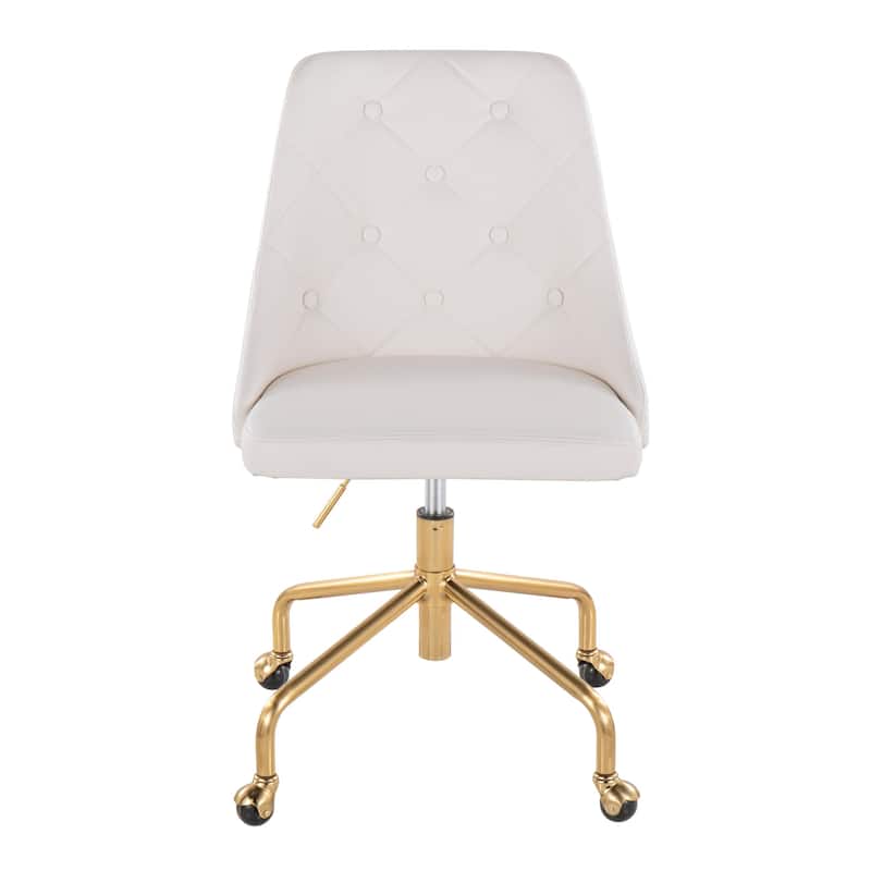 Silver Orchid Ockelbo Adjustable Office Chair with 4-Star Caster Base