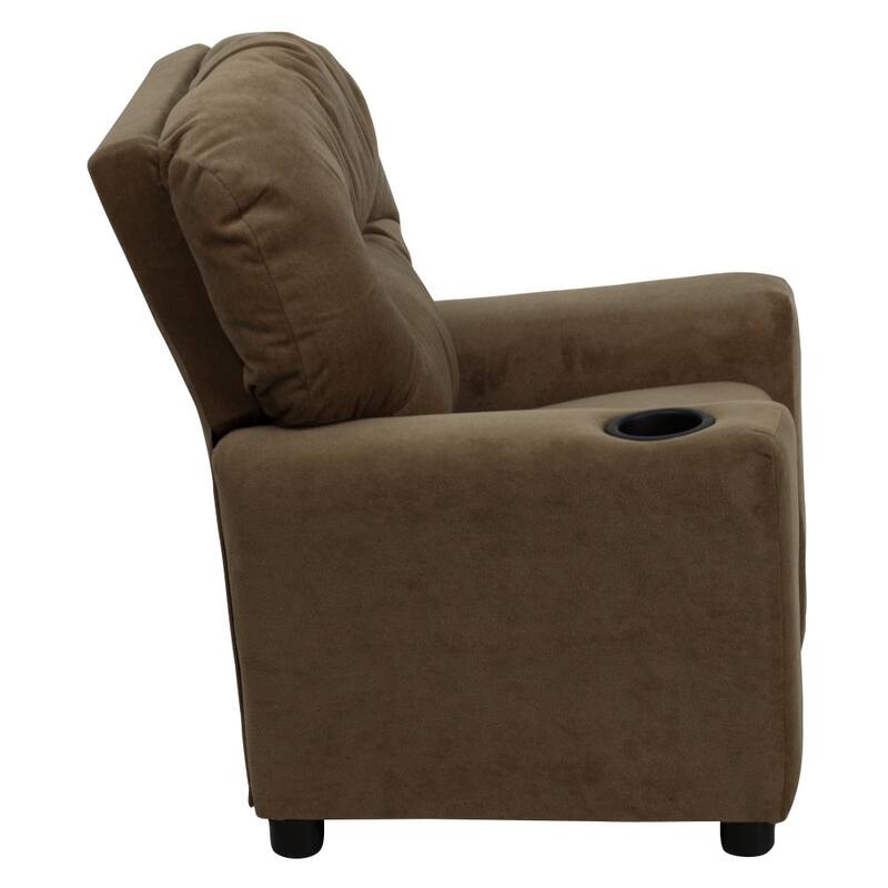 Contemporary Kids Recliner with Cup Holder