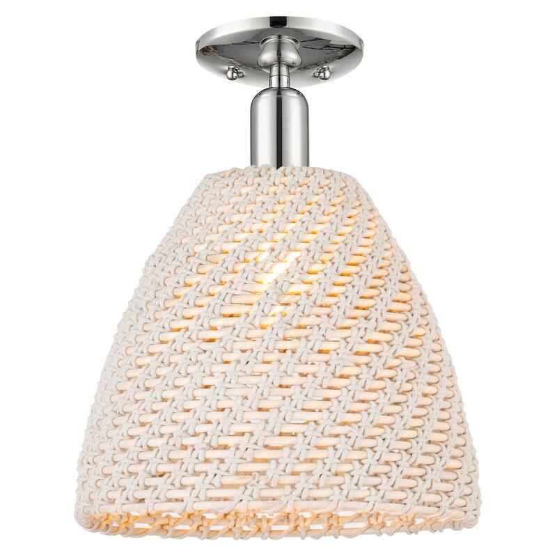 Innovations Lighting 716-1C-NBD-12-NAT Natural Ballston Dome 12" Wide - Polished Nickel