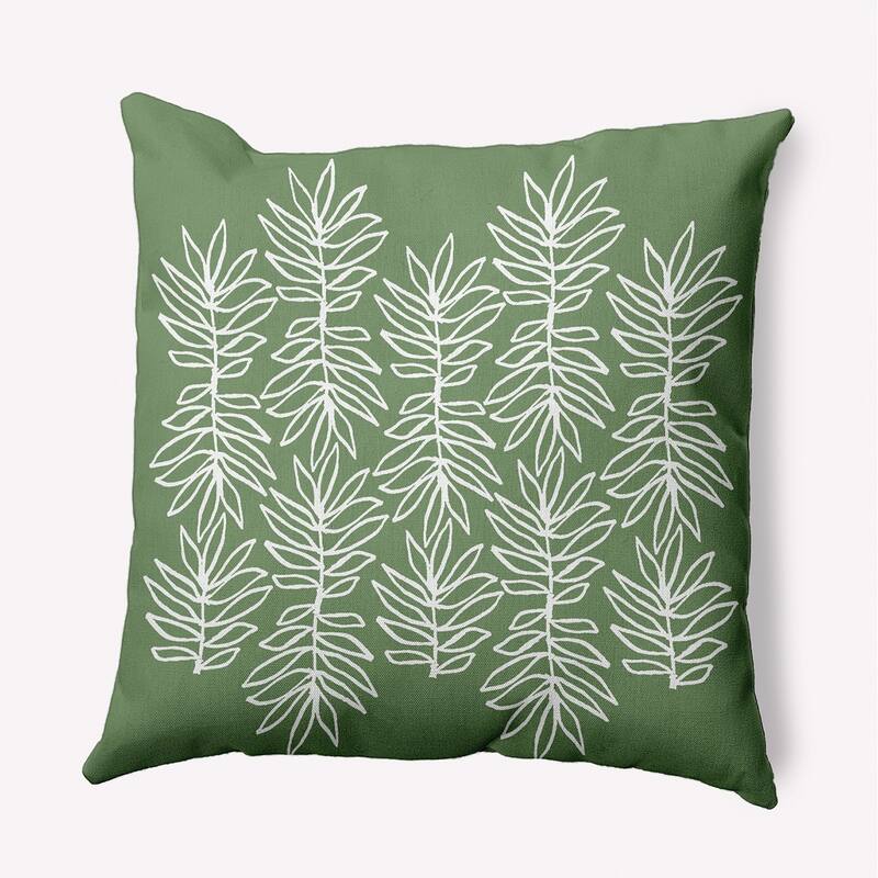 Leafy Branch Decorative Throw Pillow - 26" x 26" - Sage
