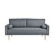 preview thumbnail 3 of 11, Serta Ainsley Sofa in Grey Woven Fabric