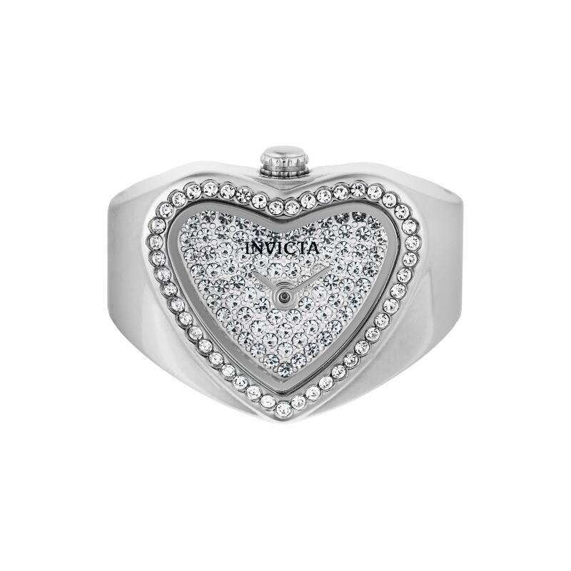 Invicta Women's 49578 Mini Quartz 2 Hand Silver, White Dial Watch - Silver