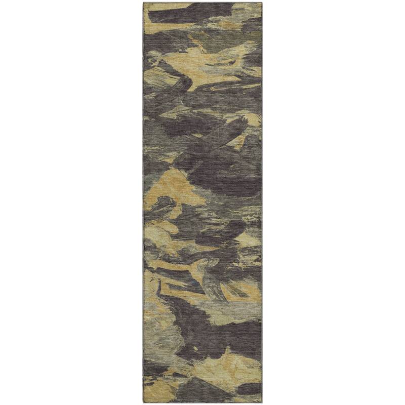 Premium Washable Super Soft Contemporary Brushstrokes Mayfield Rug
