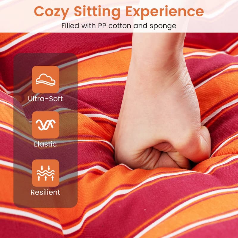 Gymax 73'' Lounge Chaise Cushion Padded Recliner Cushion