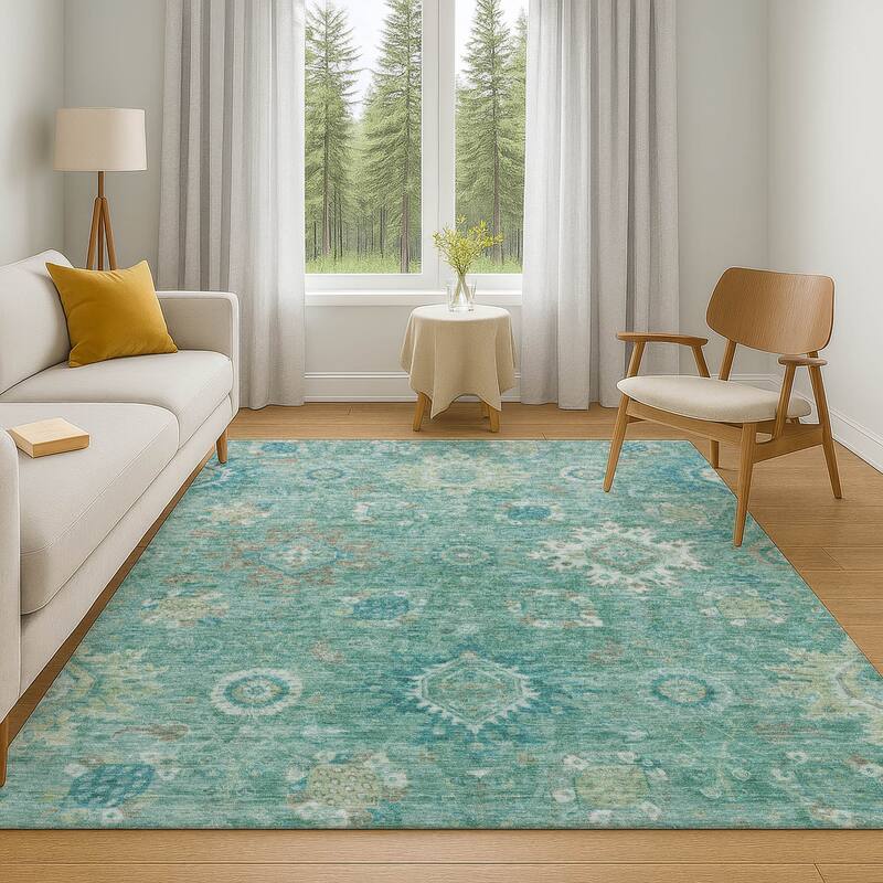 Premium Washable Super Soft Traditional Kashan Mayfield Rug