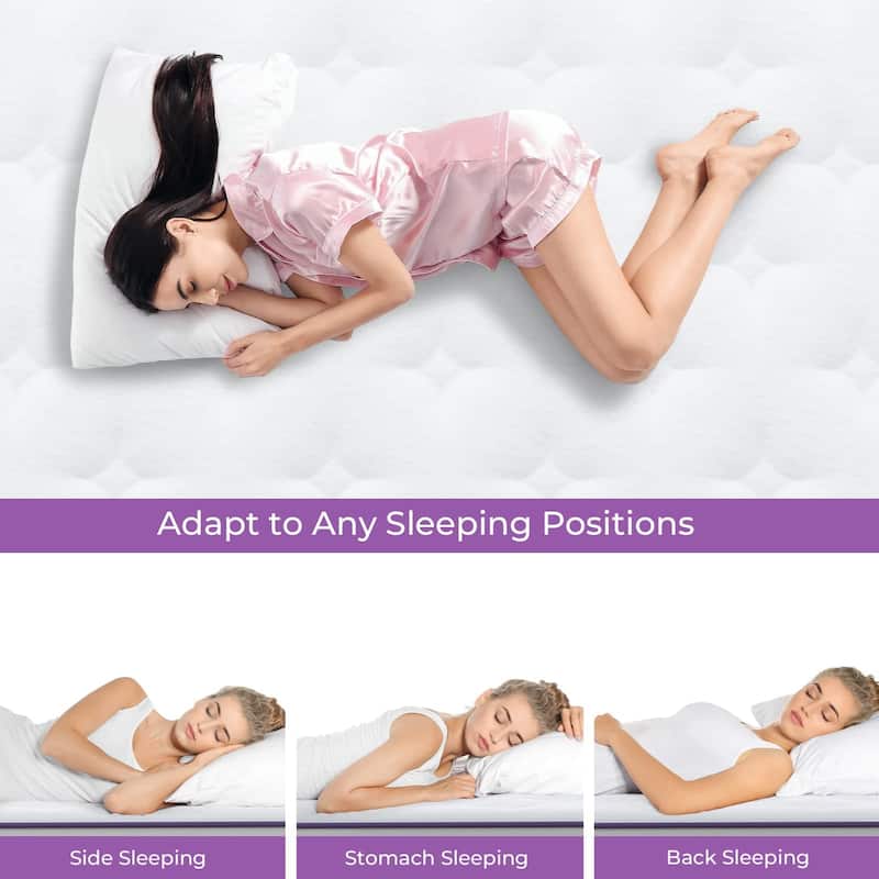 10 Inch Innerspring Hybrid Full Size Mattress, Motion Isolation Individually Pocketed Coils Mattress