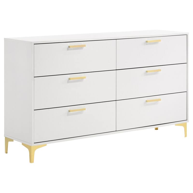 Dresser and Mirror Set with Smooth Gliding Drawers, Contemporary Style, and Elegant Bedroom Storage Solution