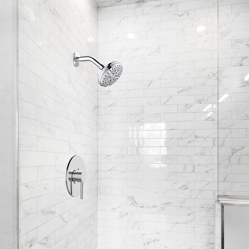 Design House 582700-PC Mills Modern 7-inch 6-Function Shower Head