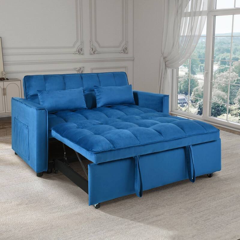 Three in one pull-out sofa with backrest and pillow, sofa bed chair