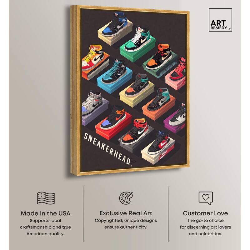 Sneaker Collection Dreams Canvas by Art Remedy