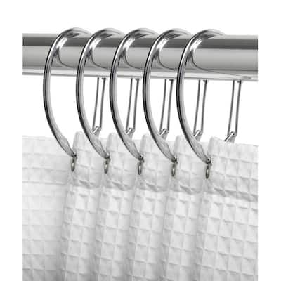Utopia Alley Rustproof Zinc Shower Curtain Rings for Bathroom, Set of 12