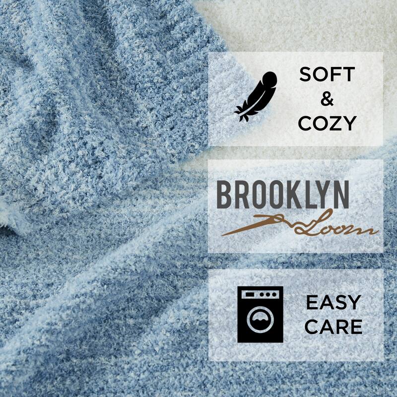 Brooklyn Loom Feathered Ombre 50x70 Throw